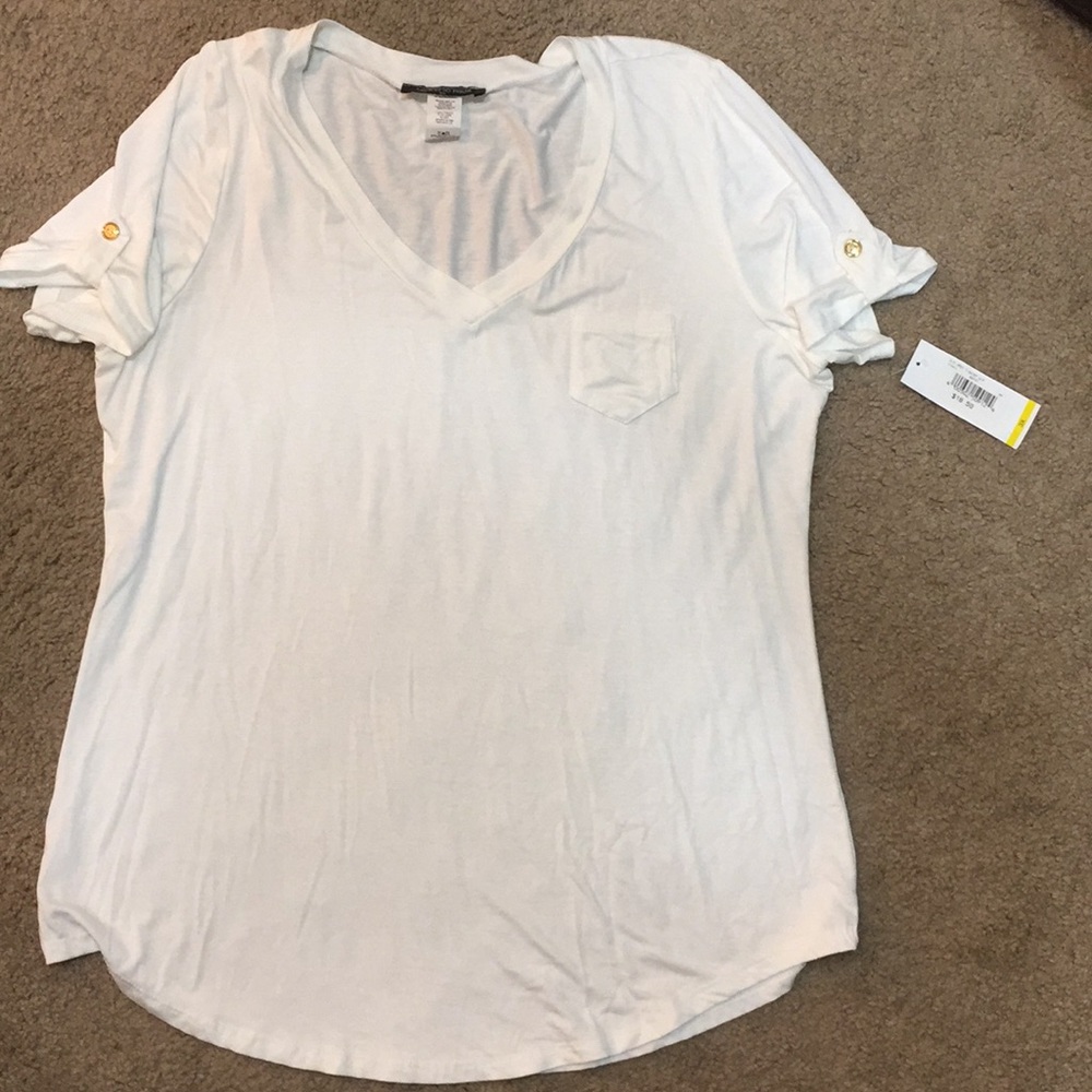 Jersey style off white T-shirt